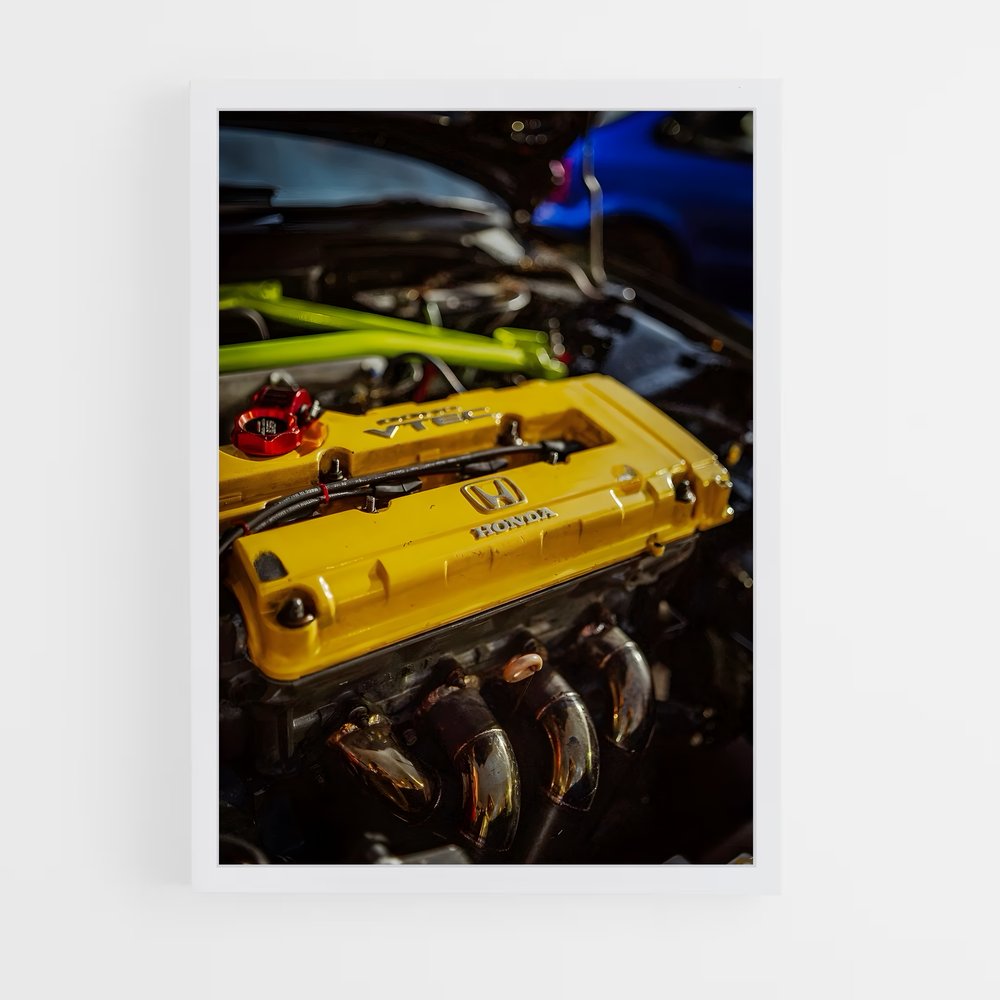 Poster Civic moteur – affiche Honda (vue 3)